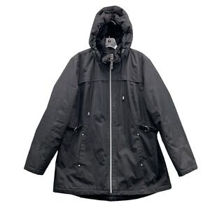 Details International Parka Jacket Women's Large Faux Fur Insulated Waterproof